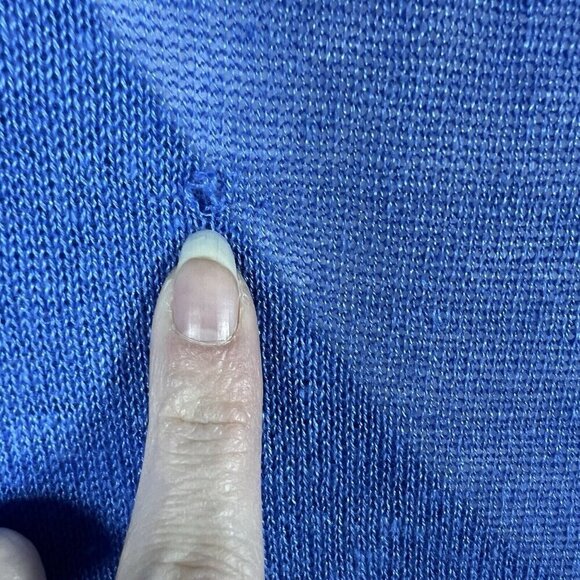 Lisa Todd Sweater Womens 2X Linen Lightweight Knit V Neck Quiet Luxury Coastal‎ - Picture 9 of 11